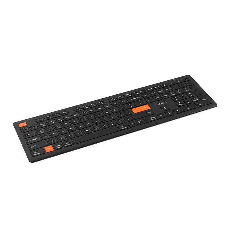 Bàn Phím Không Dây Dare-U LK150D Black Orange (Dual Mode, Scissor Switch) - Ảnh 2