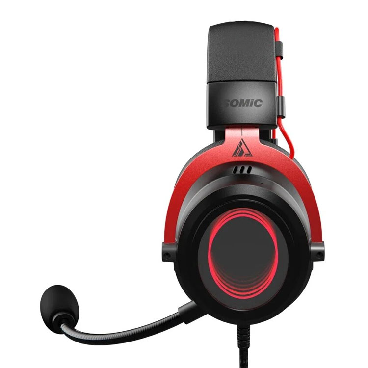 Tai nghe Gaming Somic GB2 7.1 | Có dây, Over Ear, RGB, Đen - Đỏ - Ảnh 4