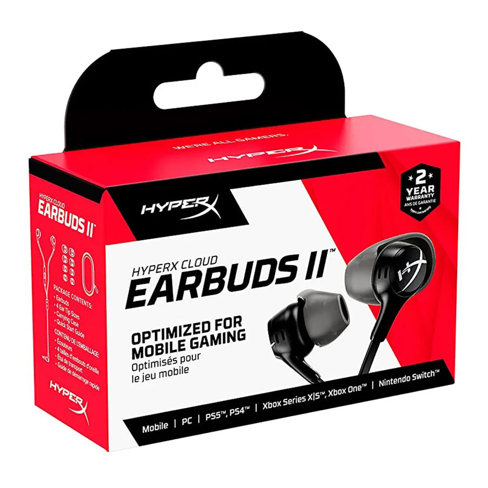 Tai nghe Gaming HP HyperX Cloud Earbuds II (70N24AA) | Có dây, Earbuds, Đen - Ảnh 4