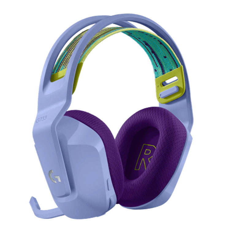Tai nghe Gaming Logitech G733 (981-000893) | Không dây, Over-ear, RGB, Tím Lilac - Ảnh 2