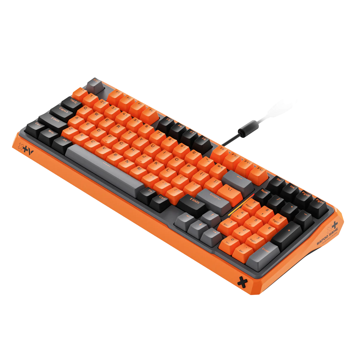 Bàn phím gaming Rapoo ESK750-98 | Orange Grey Black, Blue Switch - Ảnh 3