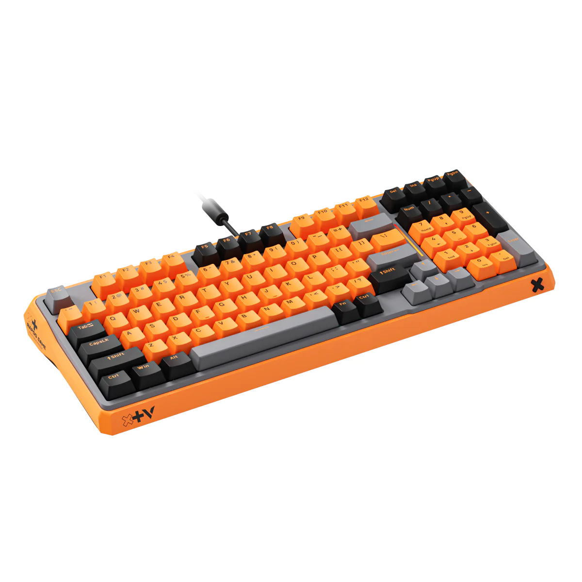 Bàn phím gaming Rapoo ESK750-98 | Orange Grey Black, Blue Switch - Ảnh 2