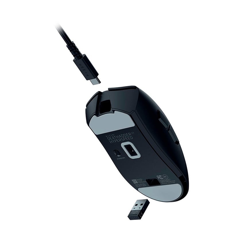 Chuột gaming Razer DeathAdder V3 HyperSpeed | Wireless 2.4Ghz, 26000 DPI, 55g, Đen - Ảnh 5