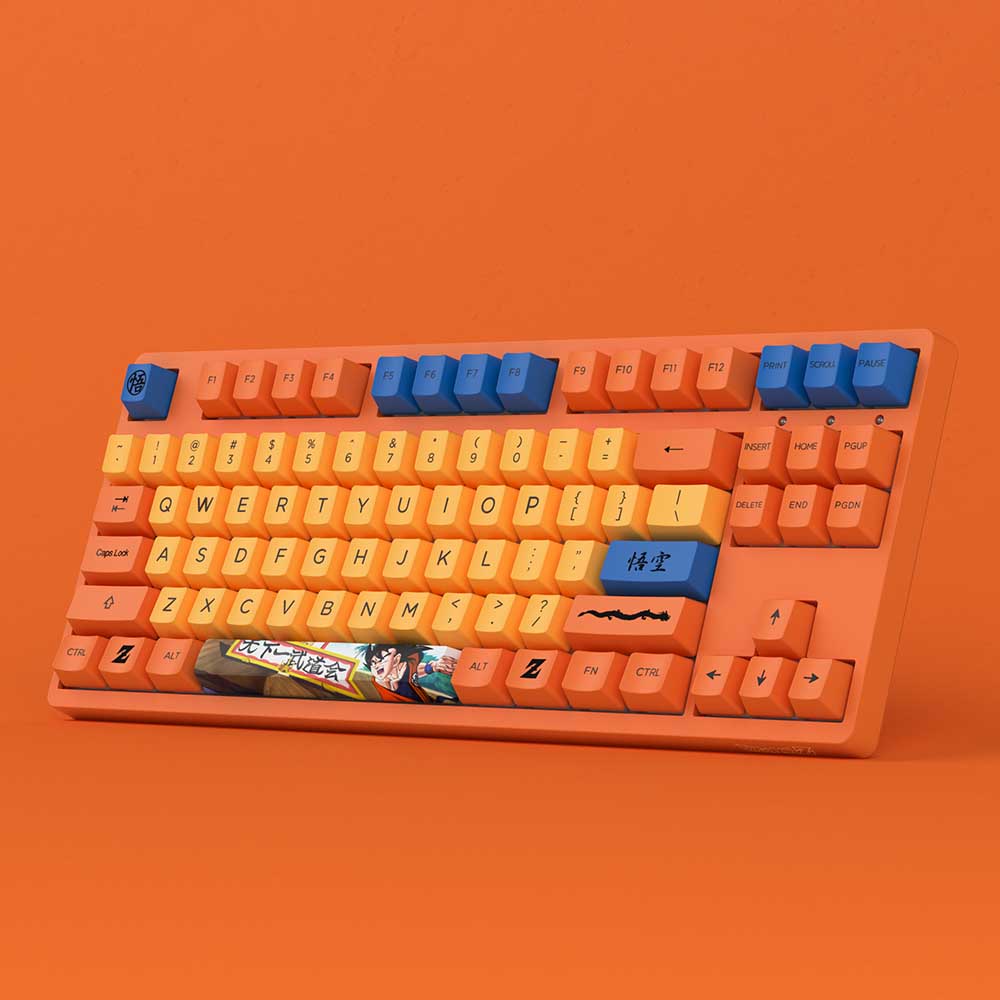 Bàn phím cơ gaming Akko 3087 RF Dragon Ball Z | Wireless, TKL, Linear Switch, Gokutheme - Ảnh 5