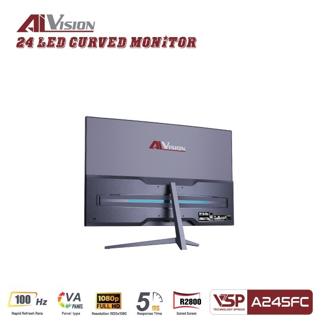 Màn hình Văn phòng Aivision A245FC | 24 inch, FHD, 100Hz, VA - Ảnh 3