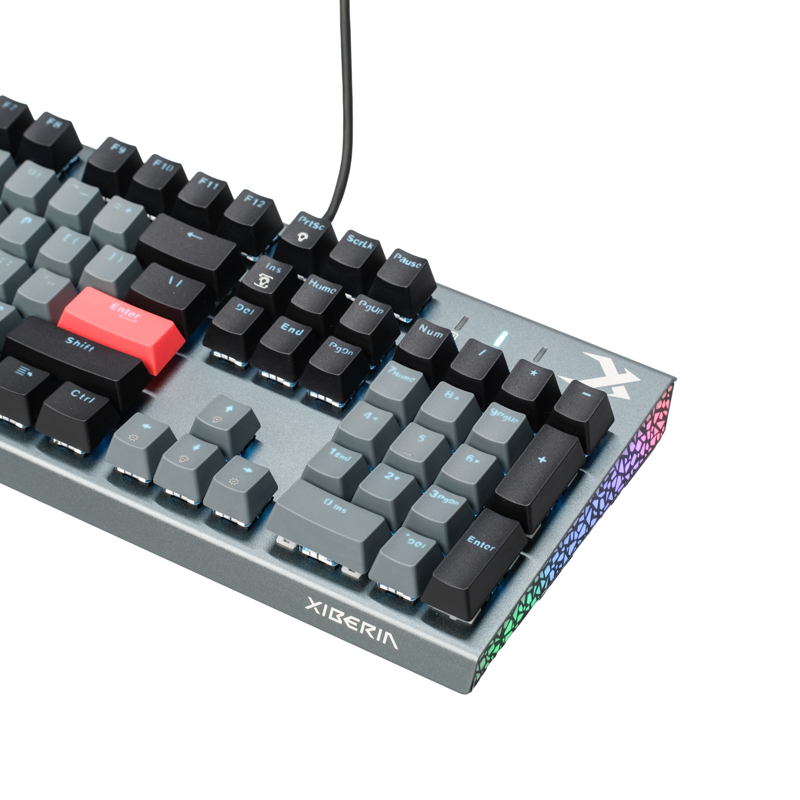 Bàn phím cơ gaming Xiberia XS3100 | Có dây, Fullsize, Optical Switch, RGB, Black/Gray - Ảnh 3