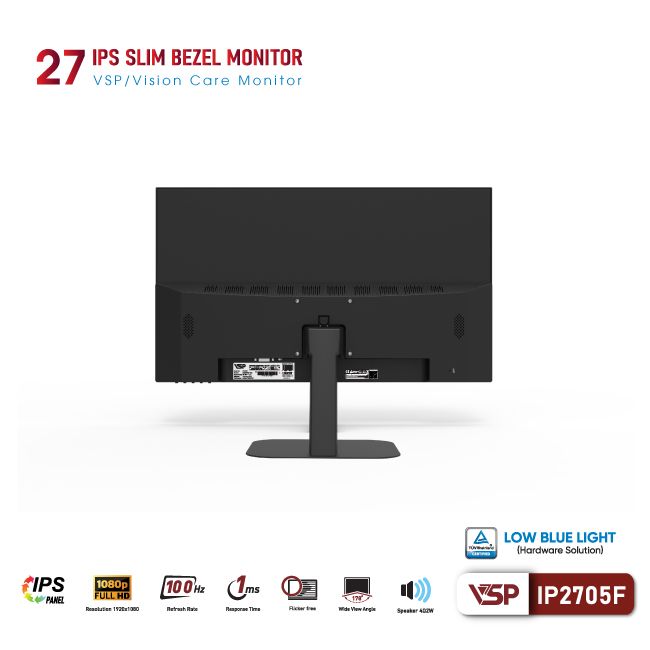 Màn hình Văn phòng VSP IP2705F | 27 inch, FHD, 100Hz, IPS, speaker - Ảnh 4