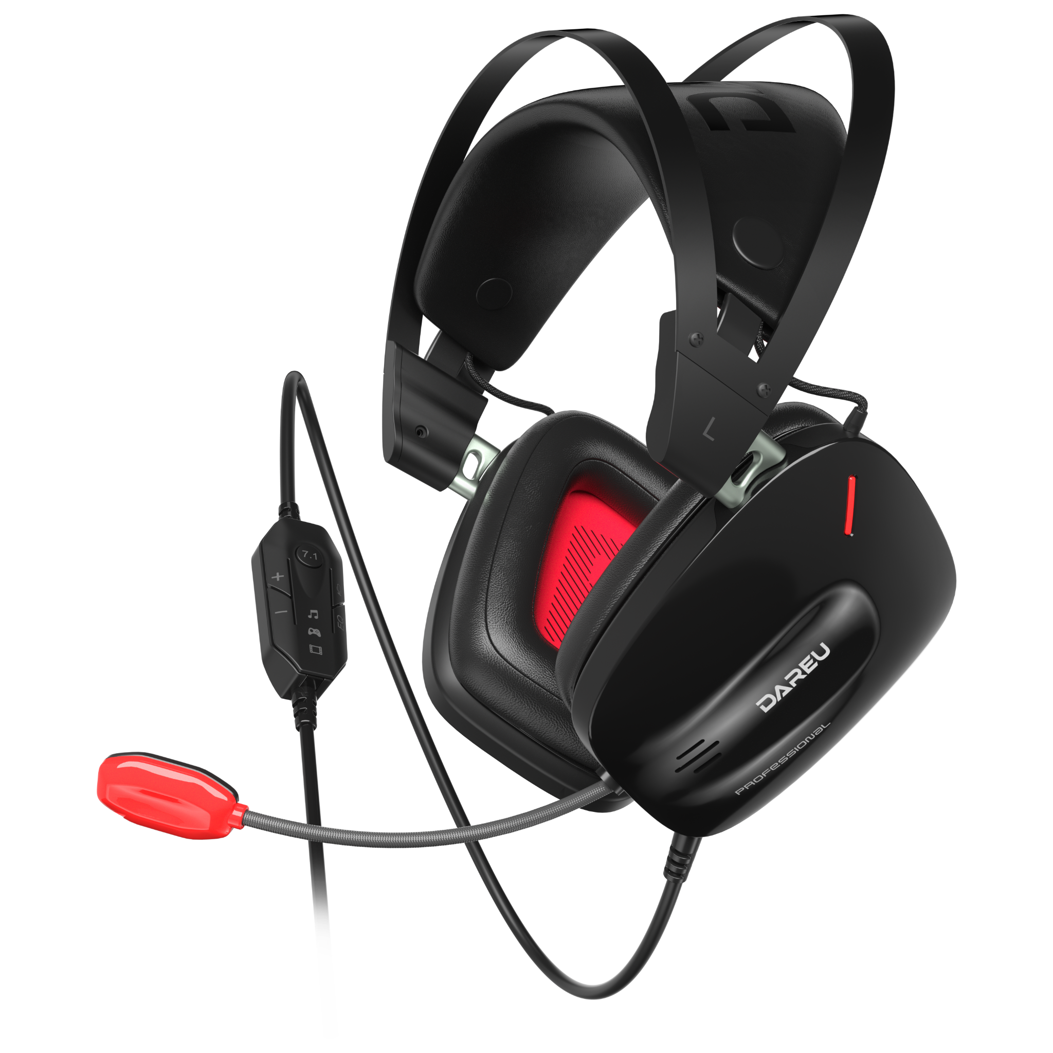 Tai nghe Gaming Dare-U EH930 | Có dây, Over-ear, RGB, Đen