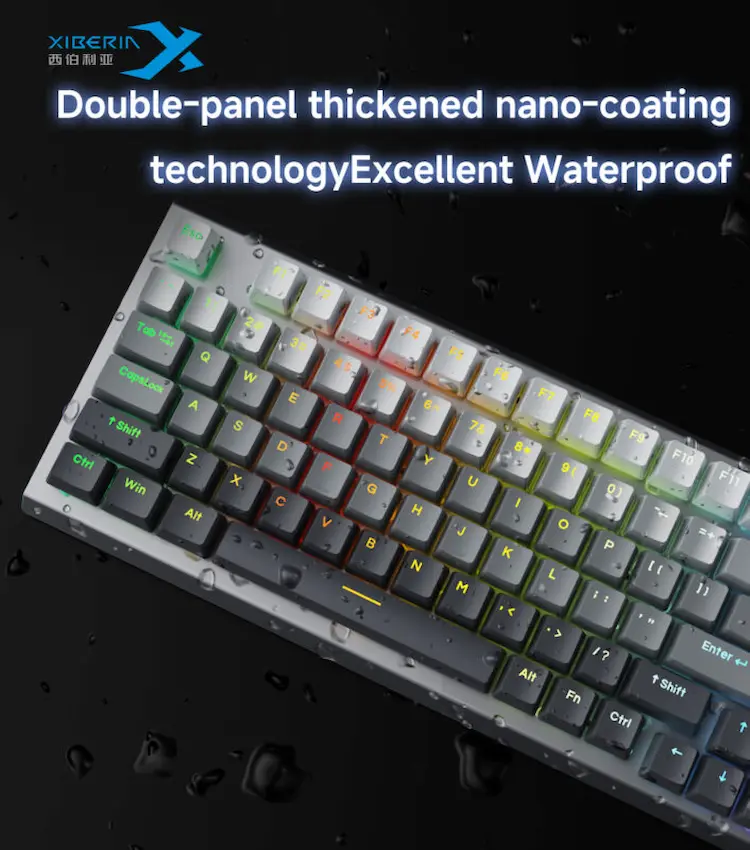 Bàn phím cơ gaming Xiberia CZ98 | Có dây, Fullsize, Magnetic Switch, RGB, BlackGradient, Rapid Trigger, Hot swap - Ảnh 4