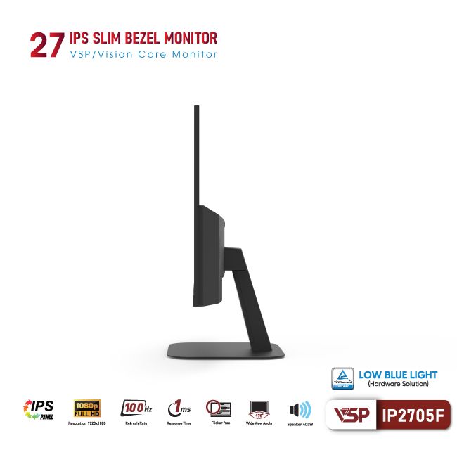Màn hình Văn phòng VSP IP2705F | 27 inch, FHD, 100Hz, IPS, speaker - Ảnh 3