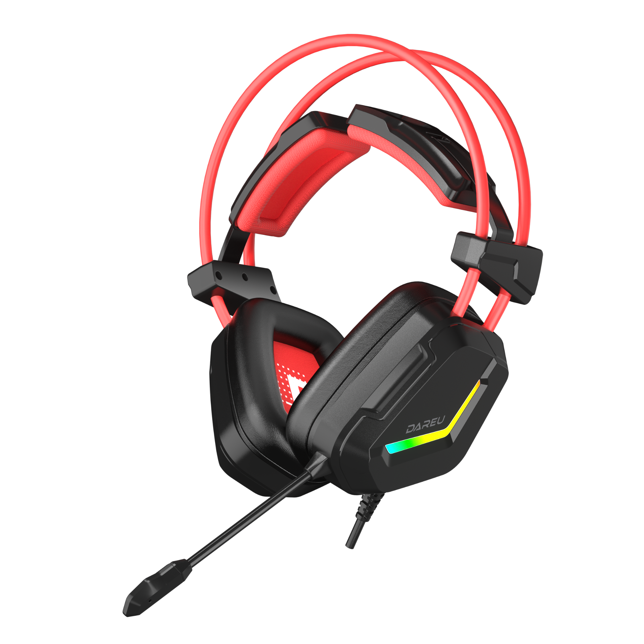 Tai nghe Gaming DareU EH733 | Có dây, Over-ear, RGB, Đen