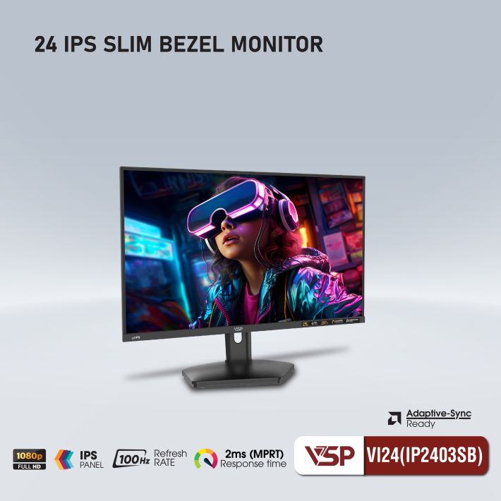 Màn hình Văn phòng VSP IP2403SB | 24 inch, FHD, 100Hz, IPS - Ảnh 2