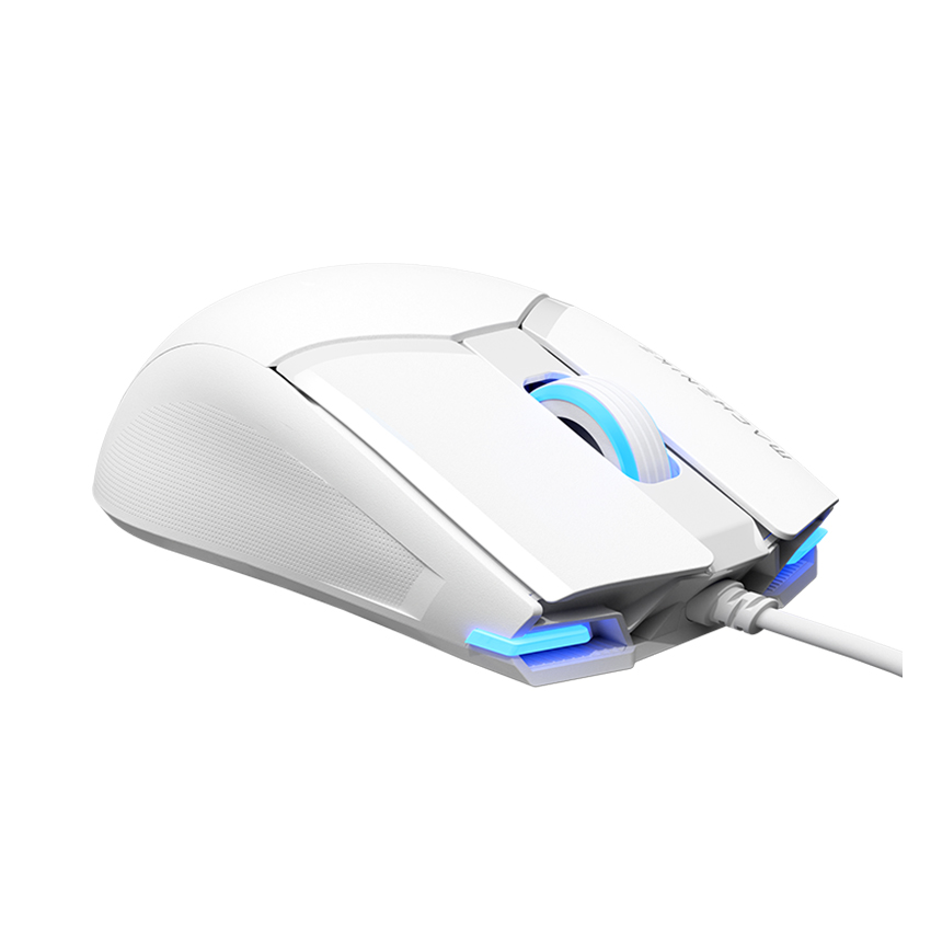 Chuột gaming Machenike M7 Pro | Có dây, 10000 DPI, 65g, RGB, Trắng - Ảnh 4