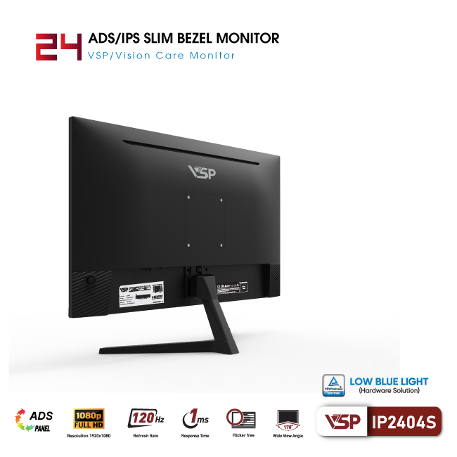 Màn hình Văn phòng VSP IP2404S | 24 inch, FHD, 120Hz, IPS - Ảnh 4