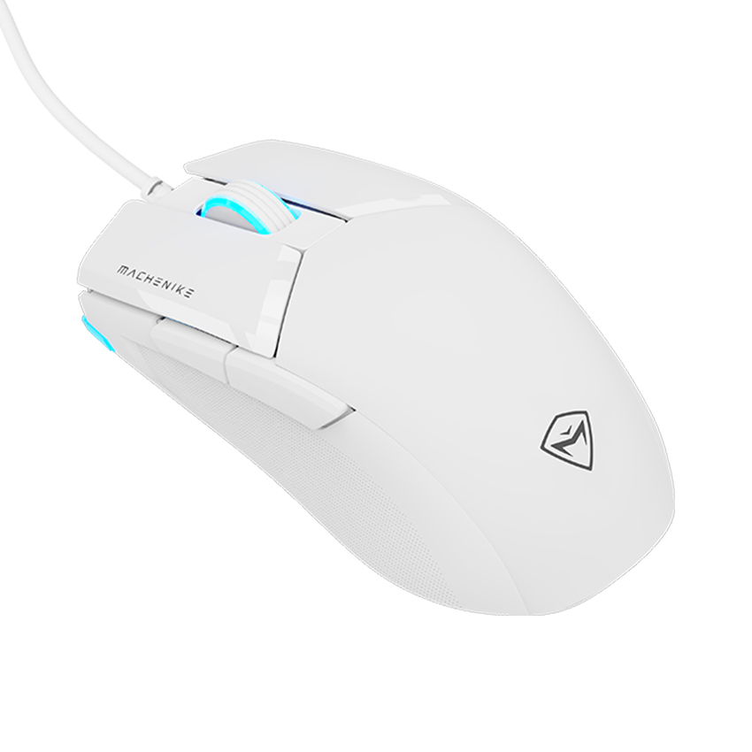 Chuột gaming Machenike M7 Pro | Có dây, 10000 DPI, 65g, RGB, Trắng - Ảnh 2