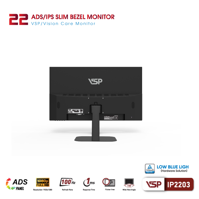 Màn hình Văn phòng VSP IP2203 | 22 inch, FHD, 100Hz, IPS - Ảnh 4