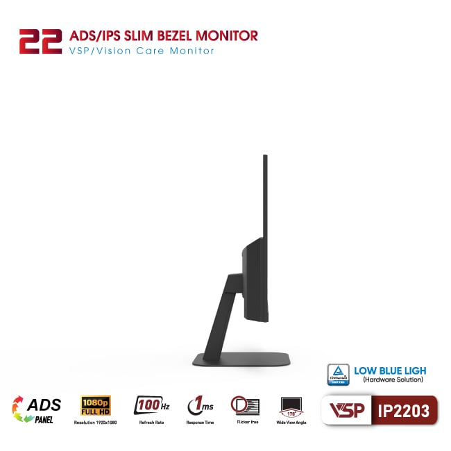Màn hình Văn phòng VSP IP2203 | 22 inch, FHD, 100Hz, IPS - Ảnh 2