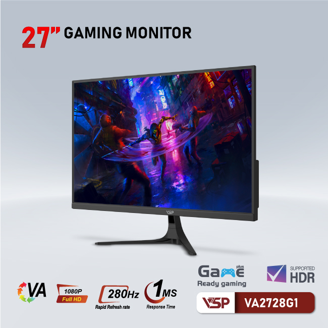Màn hình Gaming VSP VA2728G1 | 27 inch, FHD, 280Hz, VA - Ảnh 3