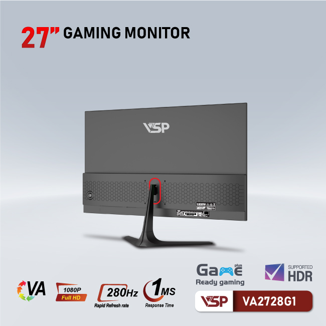 Màn hình Gaming VSP VA2728G1 | 27 inch, FHD, 280Hz, VA - Ảnh 5